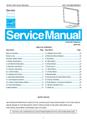 HCL HCM9LWAN21 Service Manual