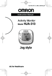 Omron HJA-313 Instruction Manual