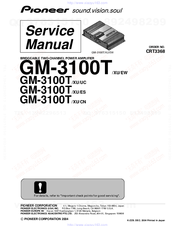 Pioneer GM-3100T Service Manual