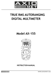 Axio AX-155 Instruction Manual