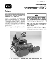 Toro Greensmaster 3250-D 04383 Service Manual