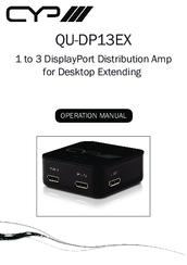 CYP QU-DP13EX Operation Manual