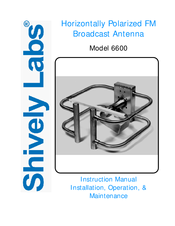 Shively Labs 6600 Instruction Manual