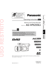 Panasonic AG-HPX255EJ Operating Instructions Manual