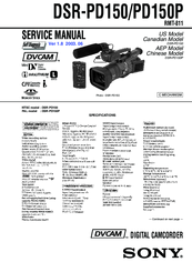 Sony DVCAM DSR-PD150P Service Manual