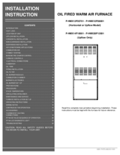 Unitary products group P-HMX20F12001 Installation Instruction