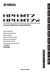 Yamaha HPH-MT7 Owner's Manual