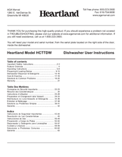 Heartland HCTTDW User Instructions