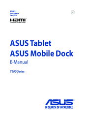 Asus T100 Series Instruction Manual