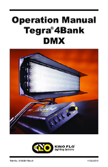 Kino Flo tegra 4bank dmx Operation Manual