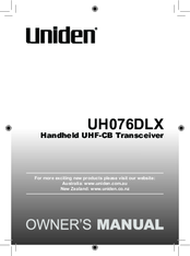 Uniden UH076DLX Owner's Manual