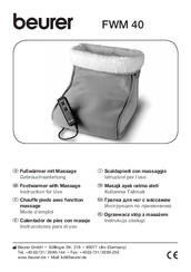 Beurer FWM 40 Instructions For Use Manual
