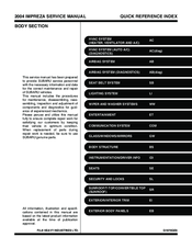 Subaru Impreza 2004 Service Manual