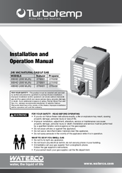 Waterco Turbotemp 400HD Installation And Operation Manual