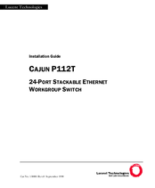 Lucent Technologies Cajun P112T Installation Manual