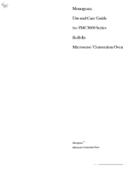 GE ZMC3000 Series Instruction Manual