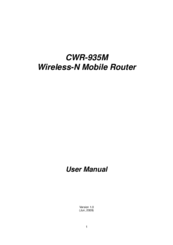 CNET CWR-935M User Manual