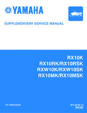 Yamaha RX10K Supplementary Service Manual