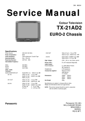Panasonic TX-21AD2 Service Manual