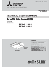 Mitsubishi Electric Mr.Slim PEA-A18AA4 Technical & Service Manual