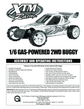 XTM Racing 146300 Assembly And Operating Instructions Manual
