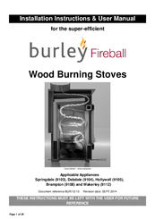 Burley Fireball Wakerley 9112 Installation Instructions & User Manual