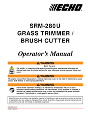 Echo SRM - 280U Operator's Manual