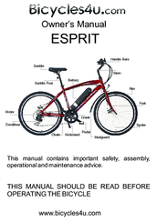 Bicycles4u Esprit Owner's Manual