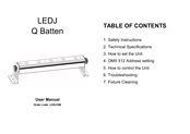 Ledj Q Batten LEDJ300 User Manual