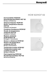 Honeywell HCW 82 Installation And Operation Manual