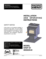 Pacific Energy STEP D1 Installation And Operating Instructions Manual