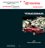Toyota Tacoma 2007 Pocket Reference Manual