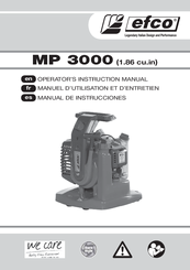 Efco MP 3000 Operator's Instruction Manual