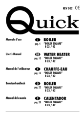 Quick Boiler Square B 42 User Manual