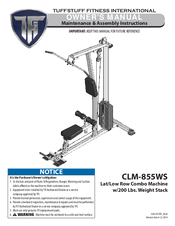 TFI CLM-855WS Owner's Manual