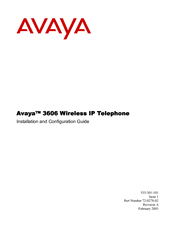 Avaya 3606 Installation And Configuration Manual