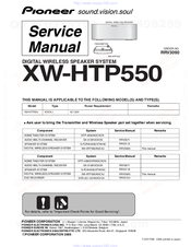 Pioneer XW-HTP550 Service Manual