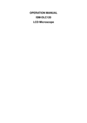 insize ISM-DLC120 Operation Manual