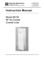 Coaxial Dynamics 86735 Instruction Manual