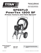 Titan PowrTex 1200 SF Owner's Manual