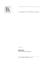 Kramer RC-43T User Manual