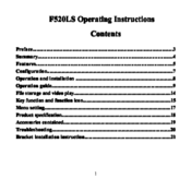 DOD F520LS Operating Instructions Manual