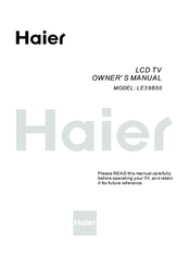 Haier LE39B50 Owner's Manual