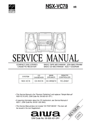 Aiwa NSX-VC78 Service Manual