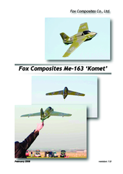 Fox Composites ME-163 KOMET Instructions For Use Manual