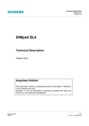 Siemens SIMpad SL4 Technical Description