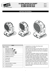 Clay Paky C61419 Instruction Manual