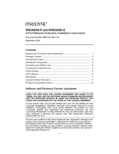 Paradyne SNE2020G-P Installation Instructions Manual