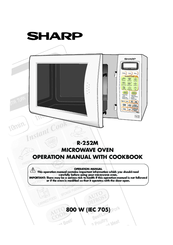 Sharp R-252M Operation Manual With Cookbook