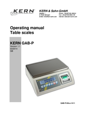 KERN GAB-P Operating Manual